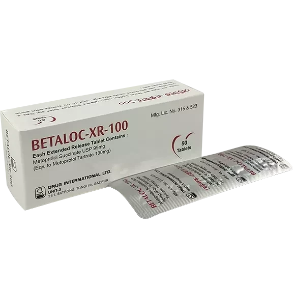 Pack Image: Betaloc-XR 100 mg Tablet (5 x 10)