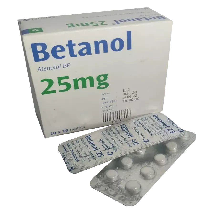 Pack Image: Betanol 25 mg Tablet (20 x 10)
