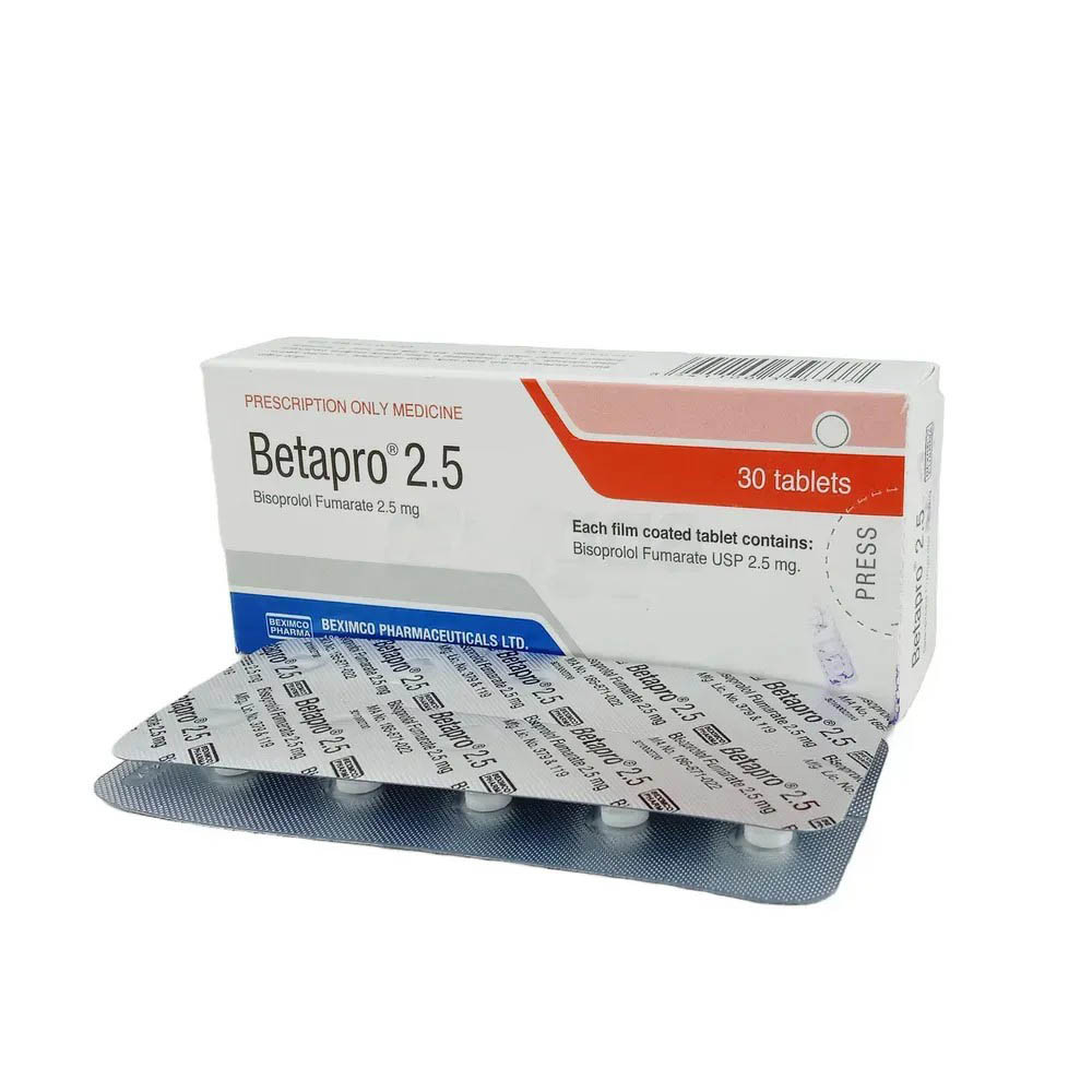 Pack Image: Betapro 2.5 mg Tablet (3 x 10)