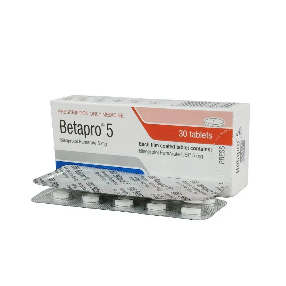 Pack Image: Betapro 5 mg Tablet (3 x 10)