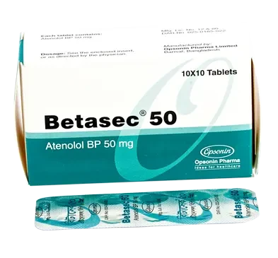 Pack Image: Betasec 50 mg Tablet (10 x 10)