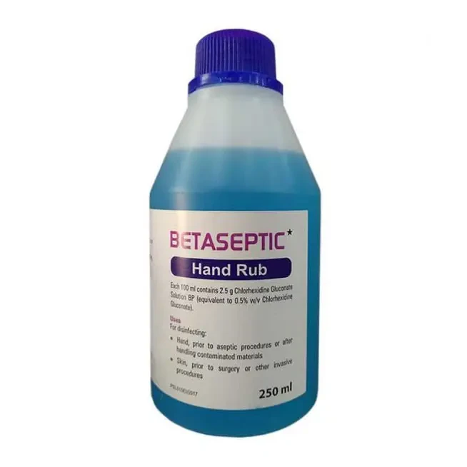 Pack Image: Betaseptic 0.5% 70% Hand Rub (250 ml bottle)