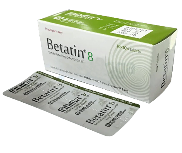 Pack Image: Betatin 8 mg Tablet (10 x 10)