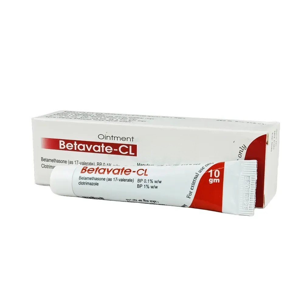Pack Image: Betavate-CL 0.1% 1% Ointment (10 gm tube)