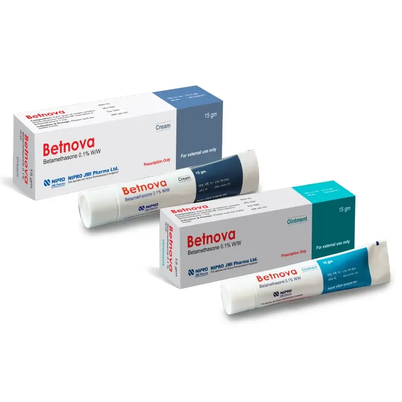 Pack Image: Betnova 0.1% Ointment (15 gm tube)