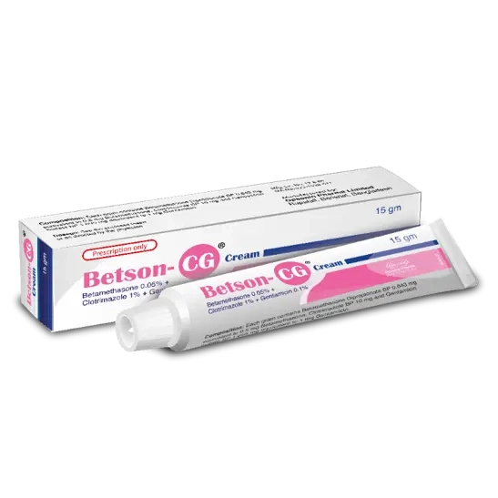 Pack Image: Betson-CG 0.05% 1% Cream (15 gm tube)