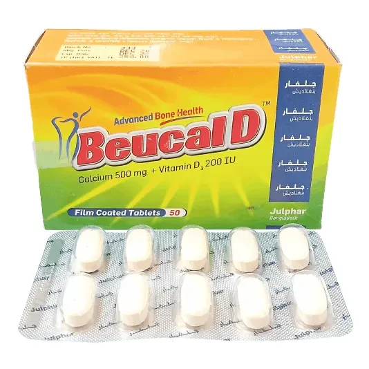 Pack Image: Beucal D 500 mg Tablet (5 x 10)
