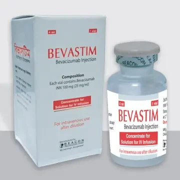 Pack Image: Bevastim 100 mg Injection (100 mg vial)