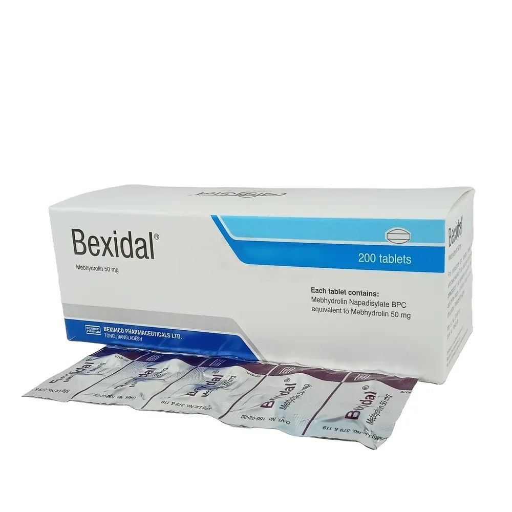 Pack Image: Bexidal 50 mg Tablet (20 x 10)