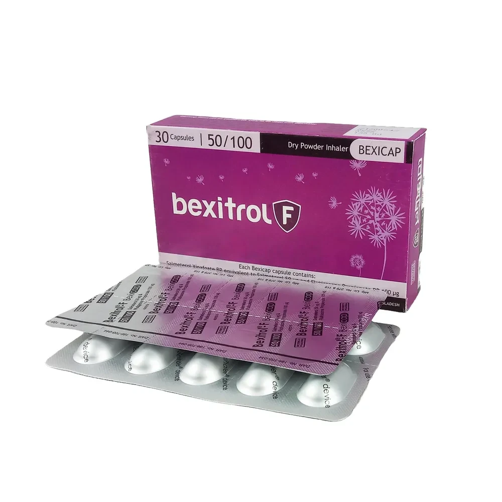 Pack Image: Bexitrol F 50 mcg Inhalation Capsule (3 x 10)