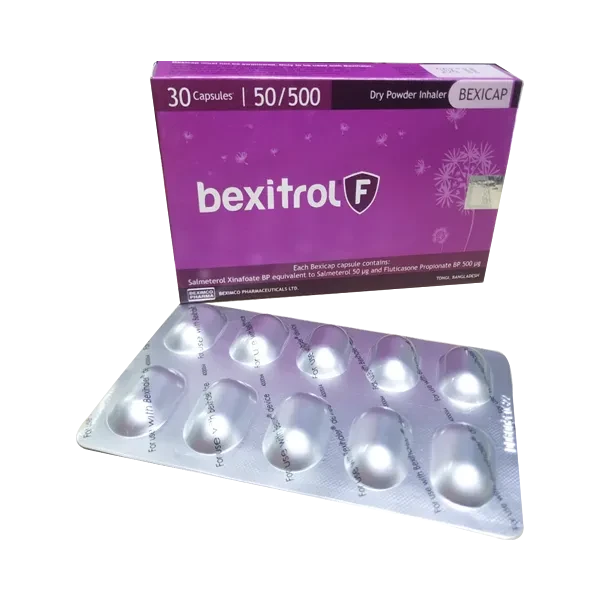 Pack Image: Bexitrol F 50 mcg Inhalation Capsule (3 x 10)