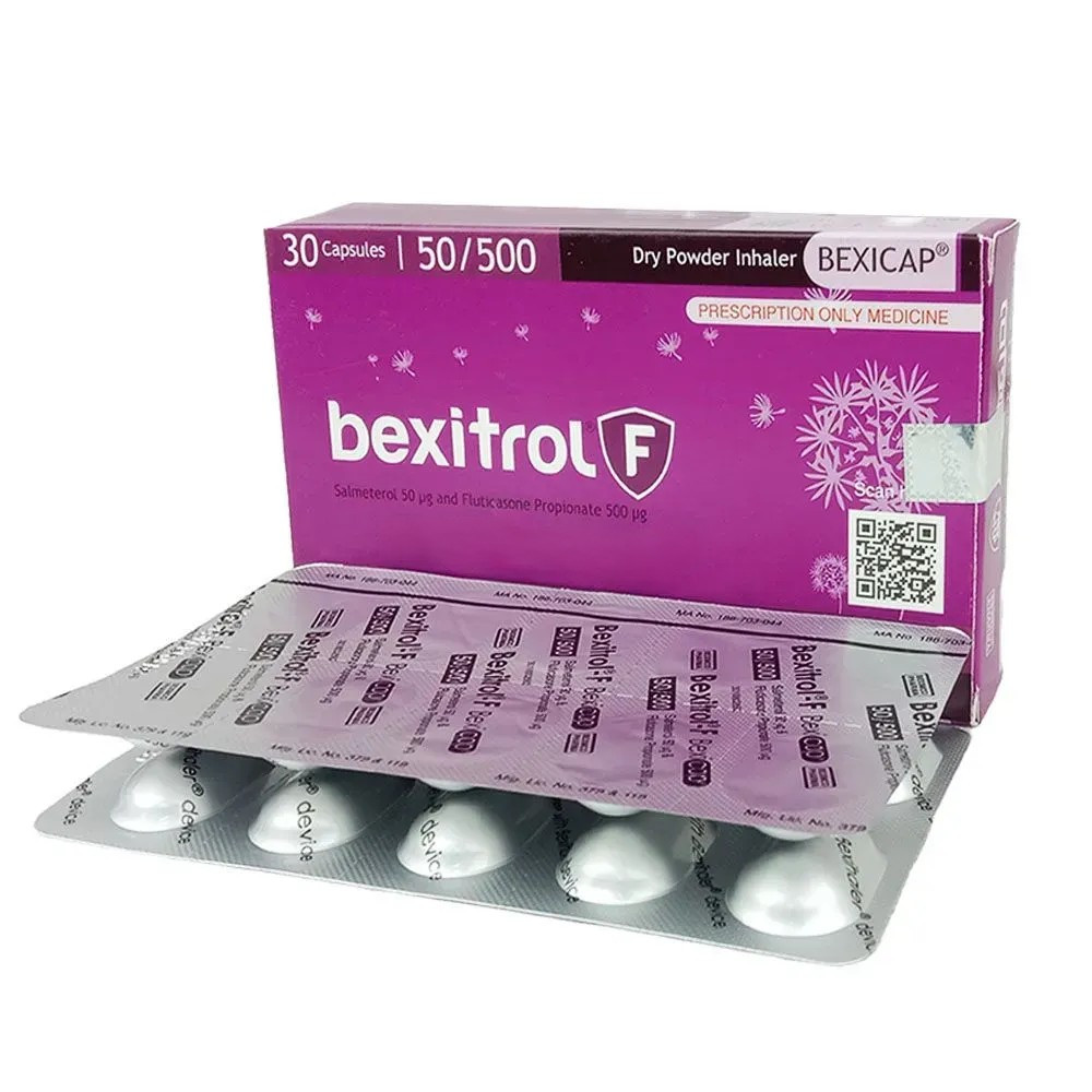 Pack Image: Bexitrol F 50 mcg Inhalation Capsule (3 x 10)