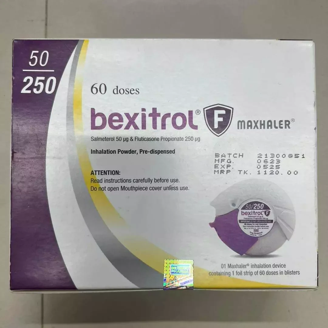 Pack Image: Bexitrol F 50 mcg MDPI (60 doses maxhaler)