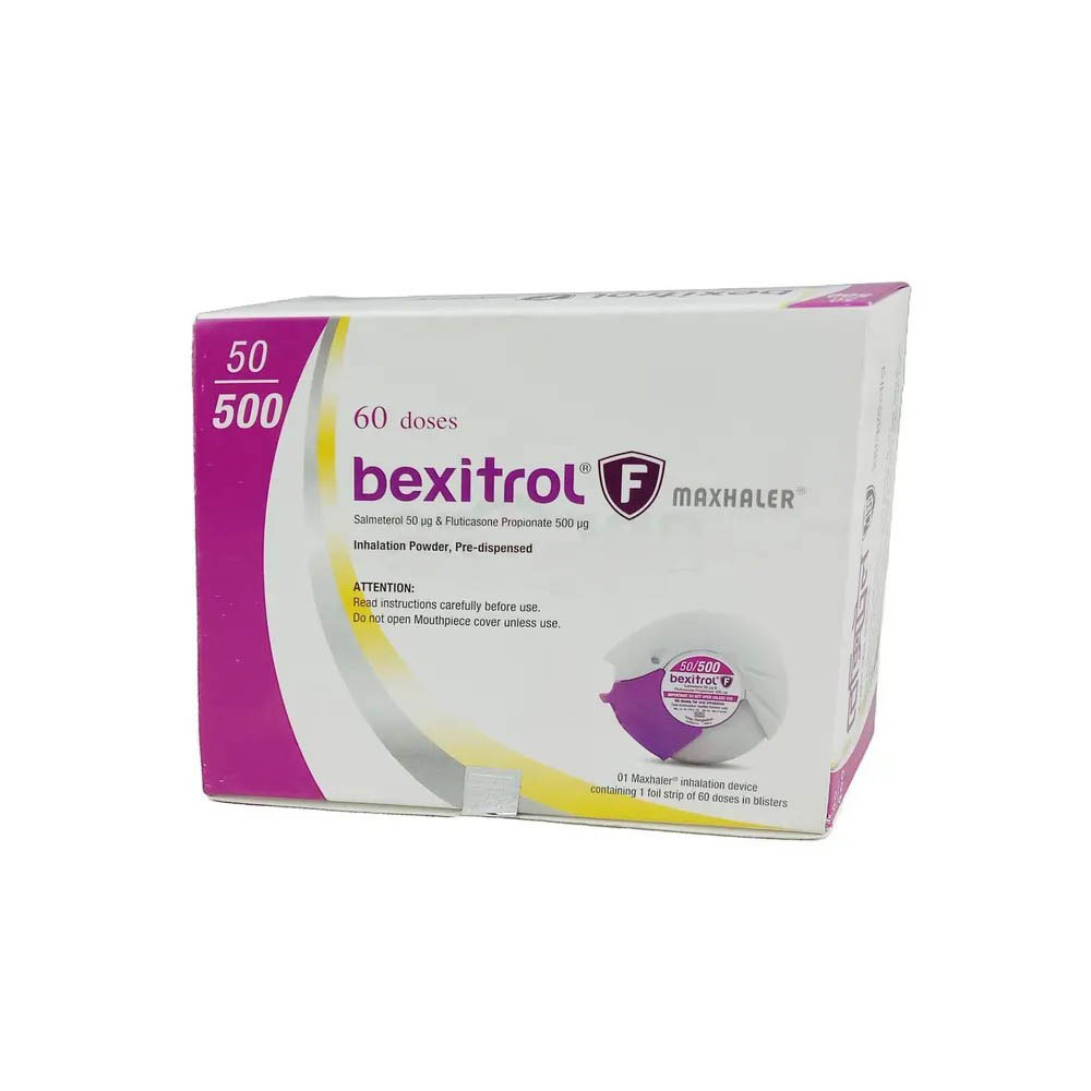Pack Image: Bexitrol F 50 mcg MDPI (60 doses maxhaler)