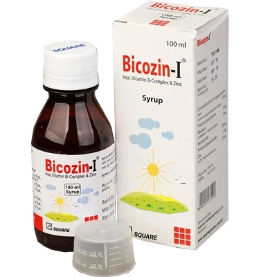 Pack Image: Bicozin-I Syrup (100 ml bottle)