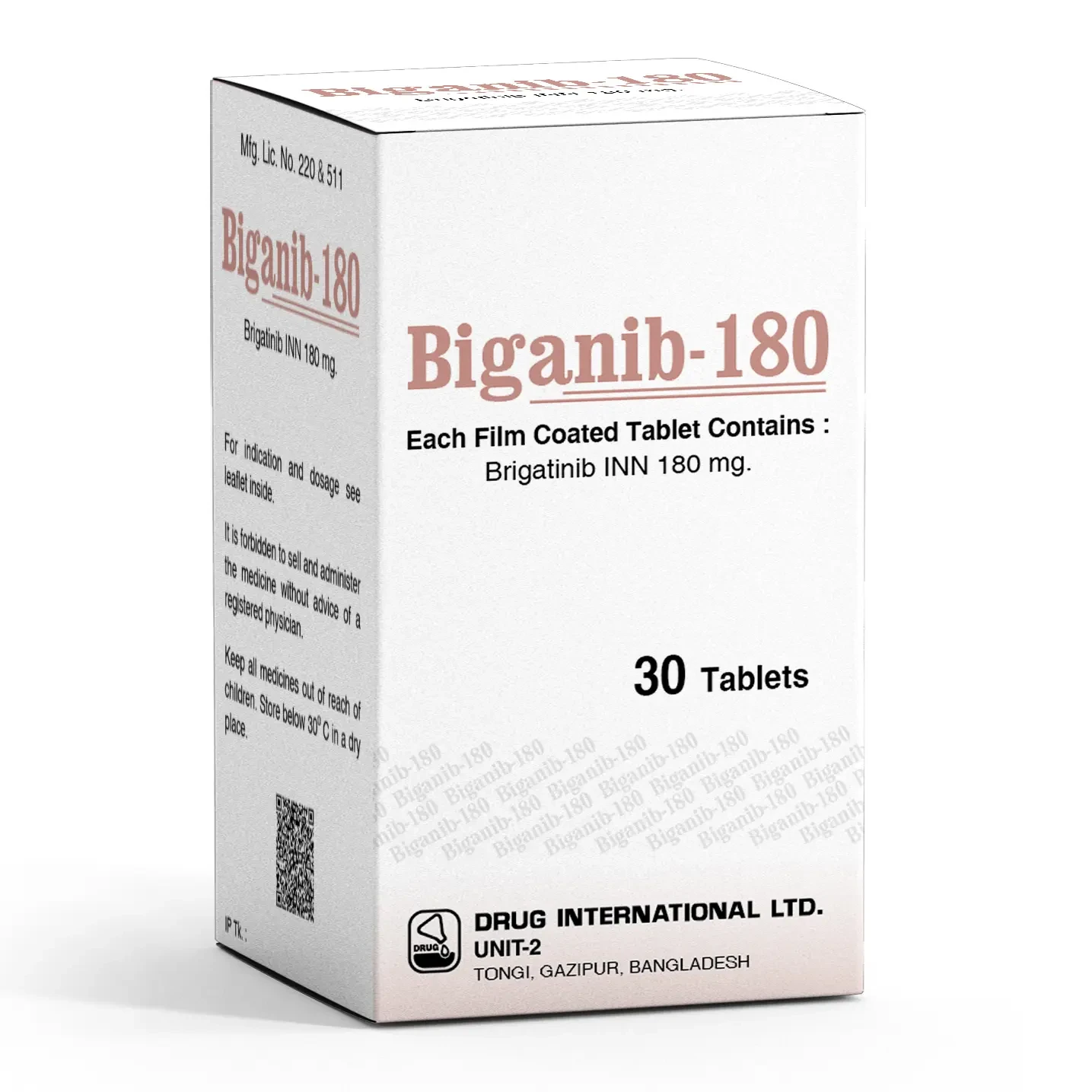 Pack Image: Biganib 180 mg Tablet (1 x 7)