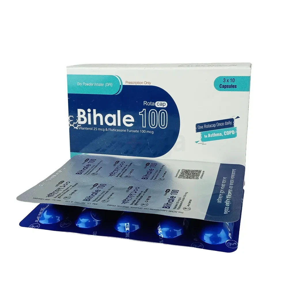 Pack Image: Bihale 25 mcg Inhalation Capsule (3 x 10)
