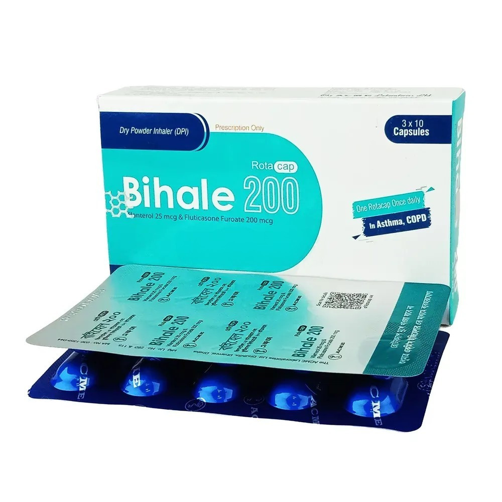 Pack Image: Bihale 25 mcg Inhalation Capsule (3 x 10)