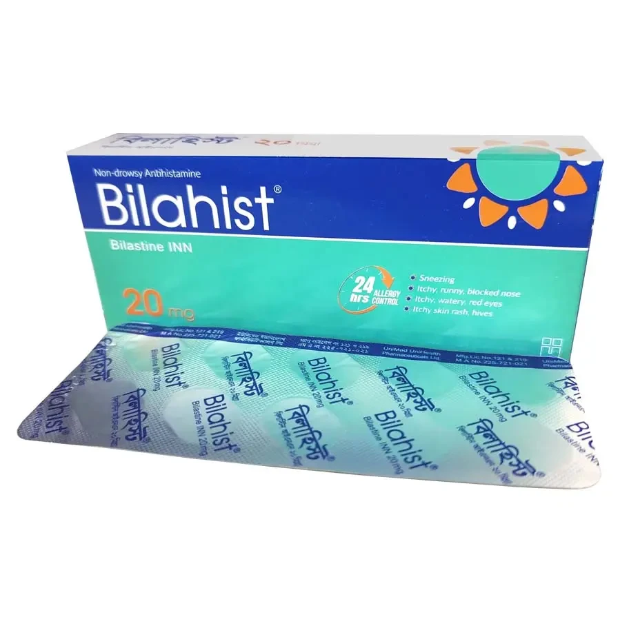 Pack Image: Bilahist 20 mg Tablet (3 x 10)