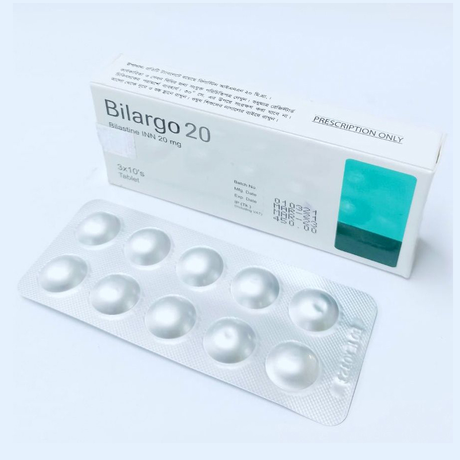 Pack Image: Bilargo 20 mg Tablet (3 x 10)