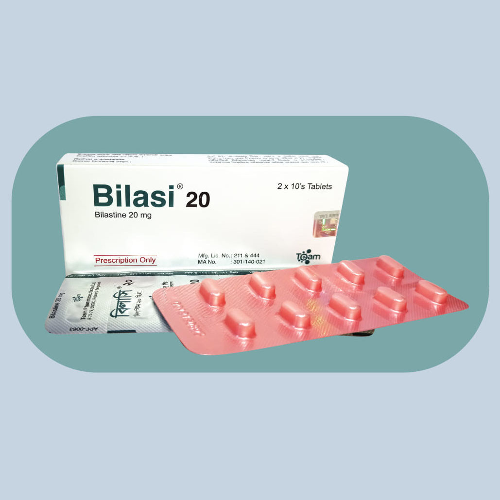 Pack Image: Bilasi 20 mg Tablet (2 x 10)