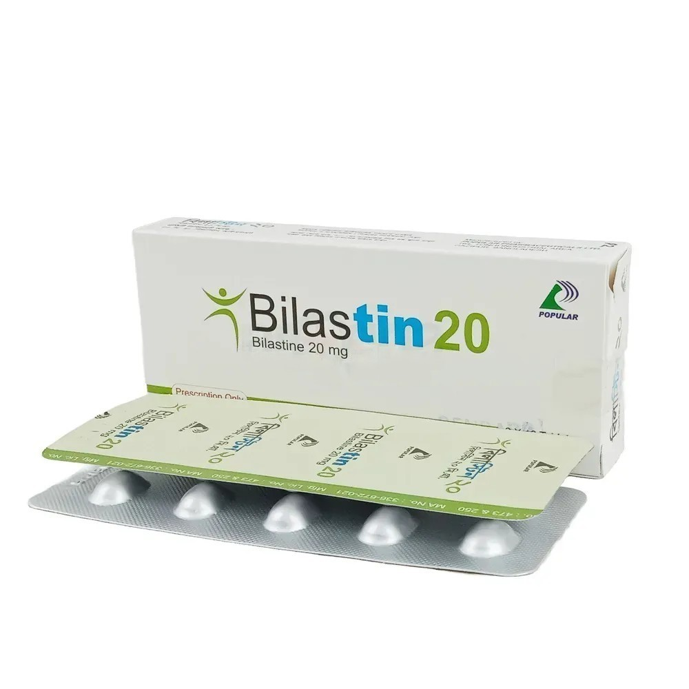 Pack Image: Bilastin 20 mg Tablet (3 x 10)
