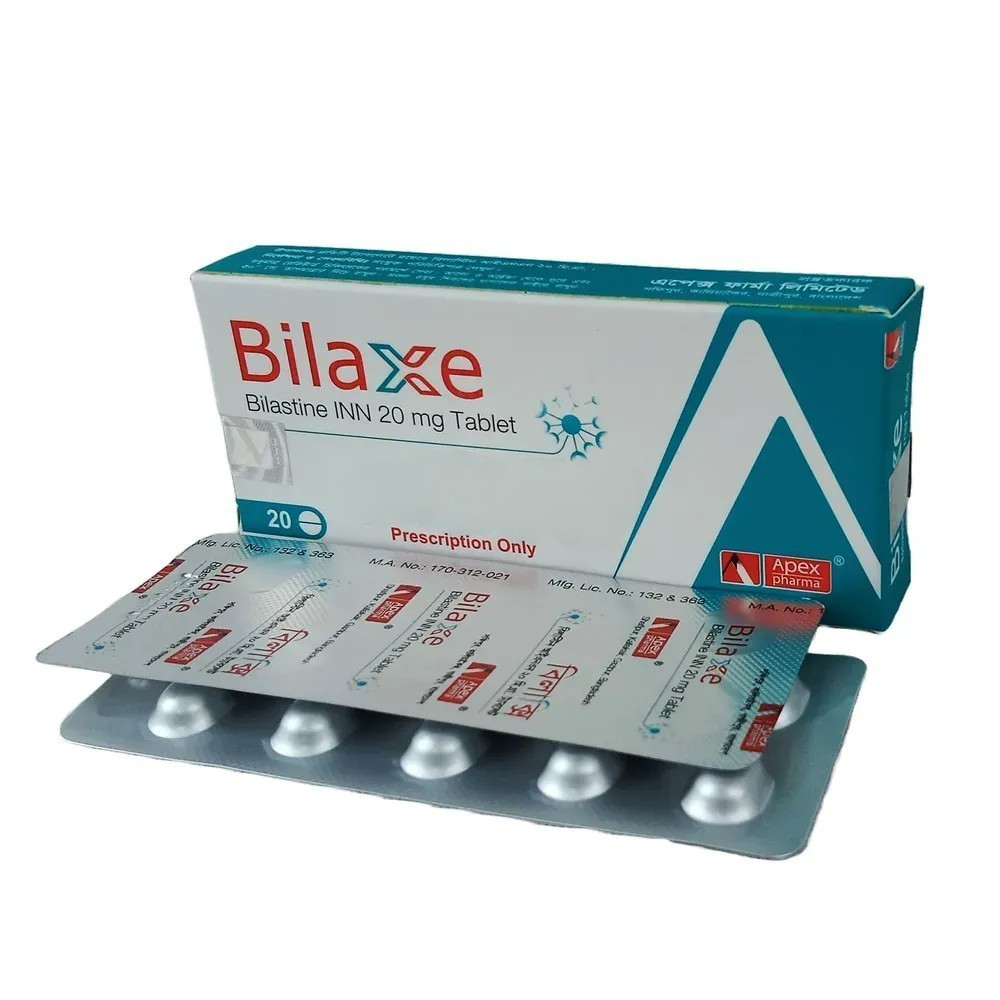 Pack Image: Bilaxe 20 mg Tablet (2 x 10)
