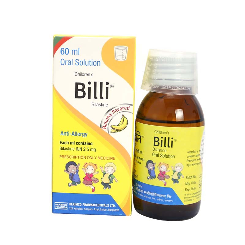 Pack Image: Billi 12.5 mg Oral Solution (60 ml bottle)