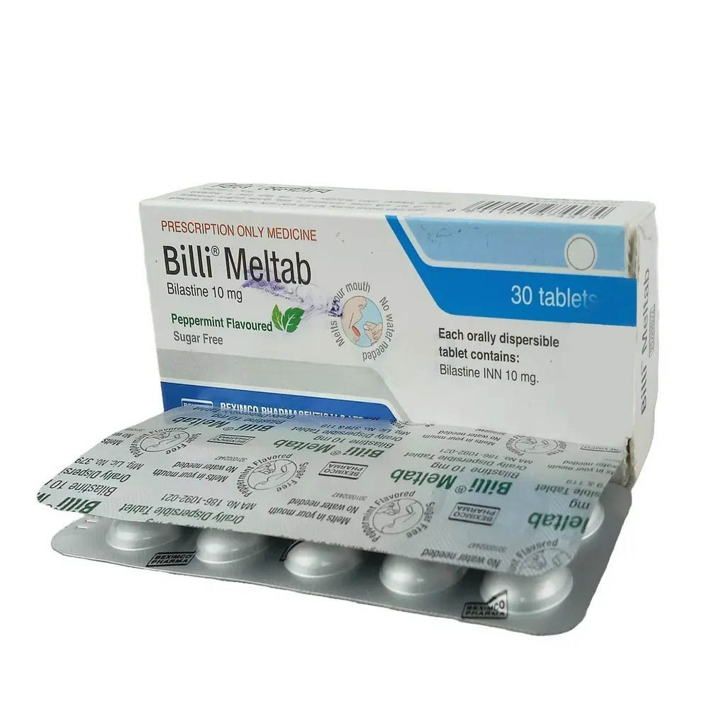 Pack Image: Billi Meltab 10 mg Tablet (2 x 15)