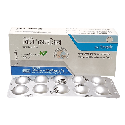 Pack Image: Billi Meltab 10 mg Tablet (2 x 15)