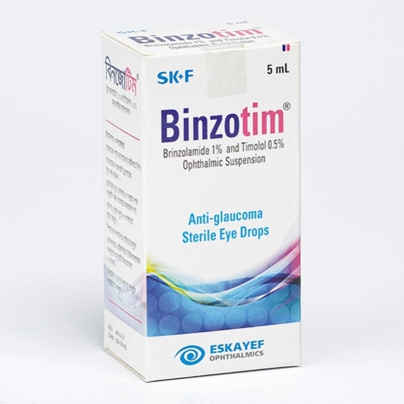 Pack Image: Binzotim 1% 0.5% Suspension (5 ml drop)