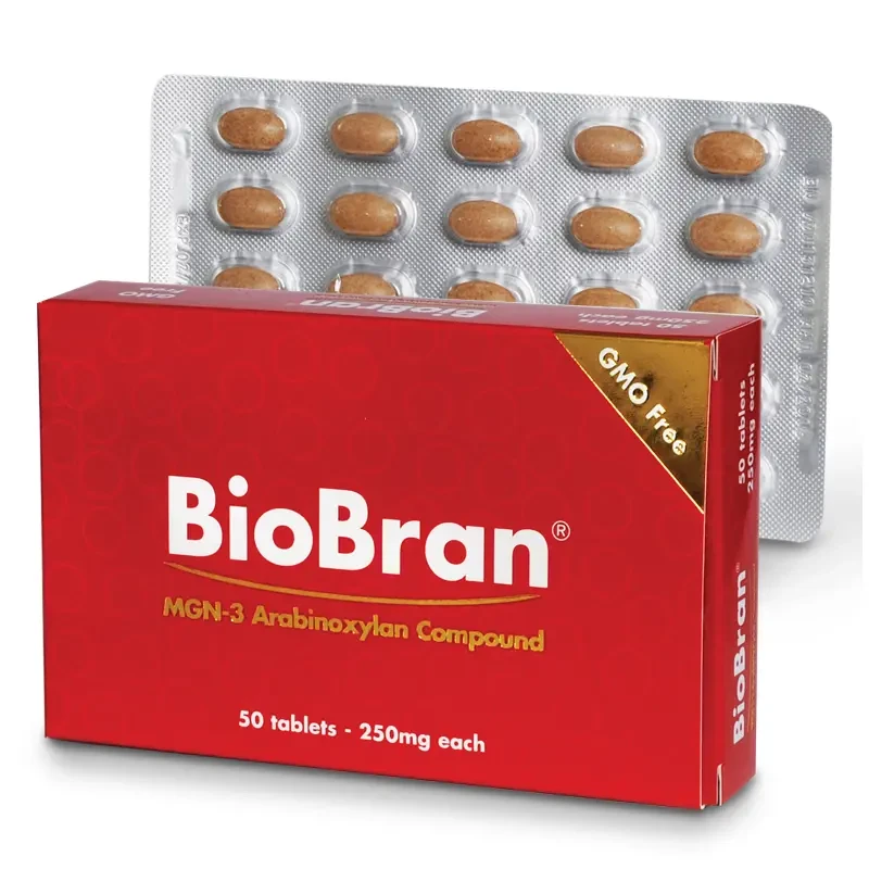 Pack Image: BioBran 250 mg Tablet (2 x 25)