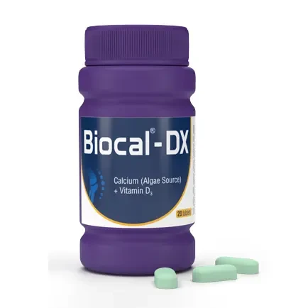 Pack Image: Biocal-DX 600 mg Tablet (1 x 30)