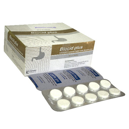 Pack Image: Biocid Plus 200 mg Chewable Tablet (20 x 10)