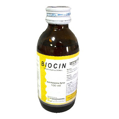 Pack Image: Biocin 2 mg Syrup (100 ml bottle)