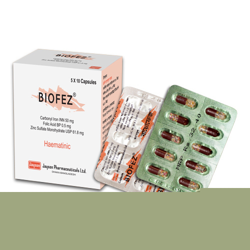 Pack Image: Biofez 50 mg Capsule (5 x 10)