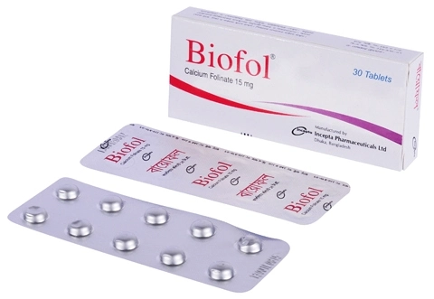 Pack Image: Biofol 15 mg Tablet (3 x 10)