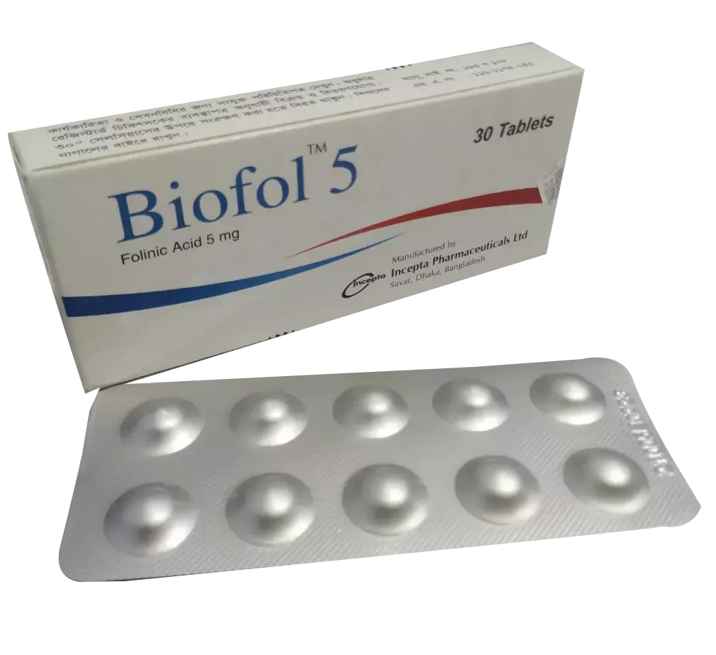 Pack Image: Biofol 5 mg Tablet (3 x 10)