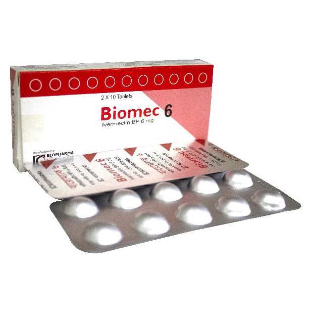Pack Image: Biomec 6 mg Tablet (2 x 10)