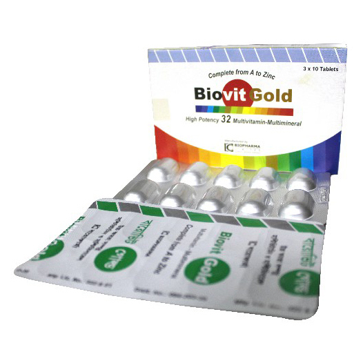 Pack Image: Biovit Gold Tablet (1 x 15)