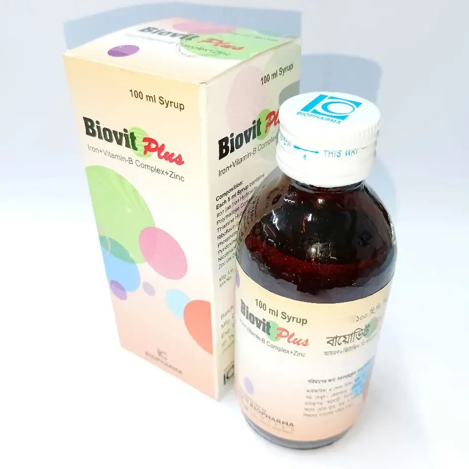 Pack Image: Biovit Plus  Syrup (100 ml bottle)
