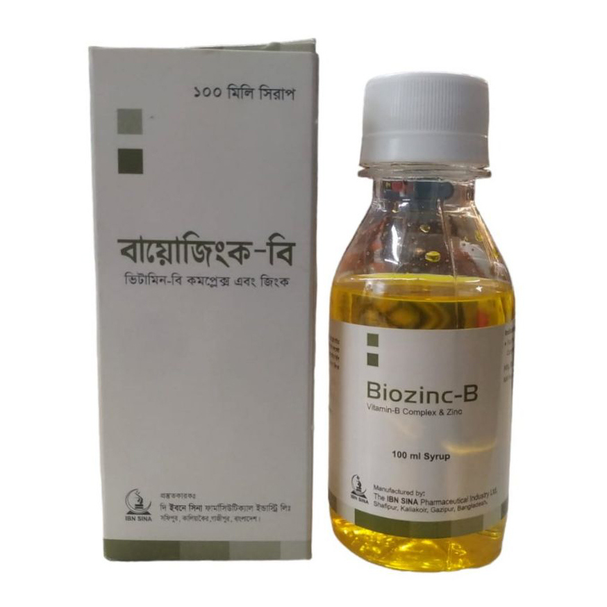 Pack Image: Biozinc-B Syrup (100 ml bottle)