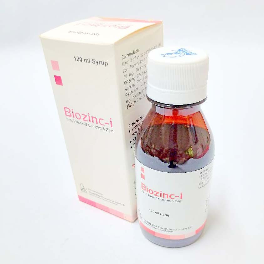 Pack Image: Biozinc-I  Syrup (100 ml bottle)