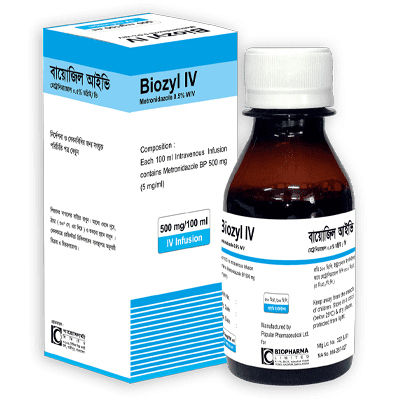 Pack Image: Biozyl 500 mg Injection (100 ml bottle)