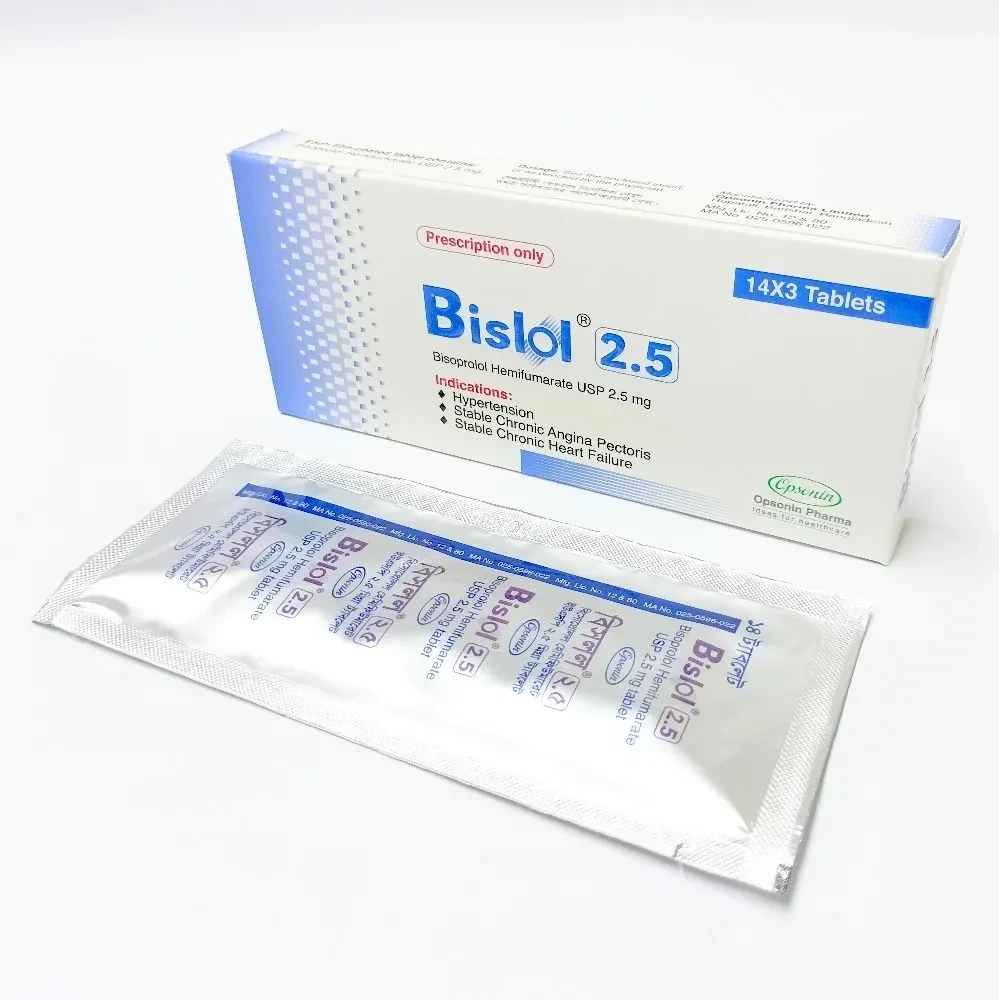 Pack Image: Bislol 2.5 mg Tablet (5 x 14)