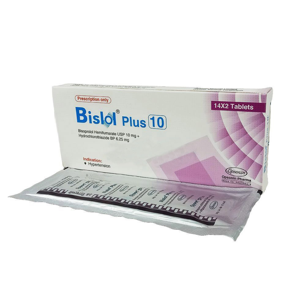 Pack Image: Bislol Plus 10 mg Tablet (2 x 14)