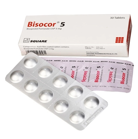 Pack Image: Bisocor 5 mg Tablet (3 x 10)