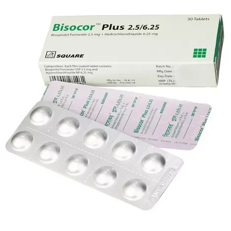 Pack Image: Bisocor Plus 2.5 mg Tablet (3 x 10)