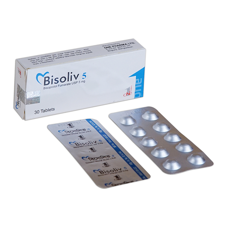 Pack Image: Bisoliv 5 mg Tablet (3 x 10)