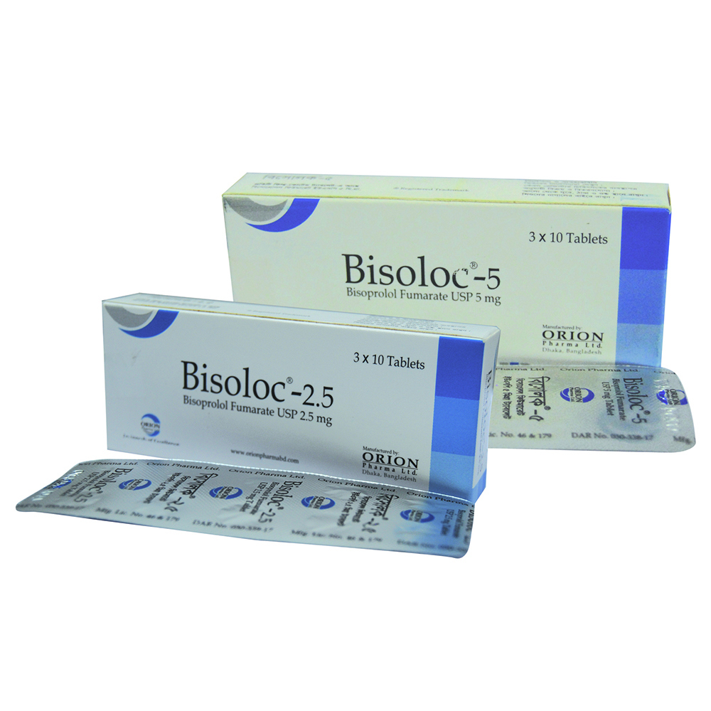 Pack Image: Bisoloc 5 mg Tablet (3 x 10)